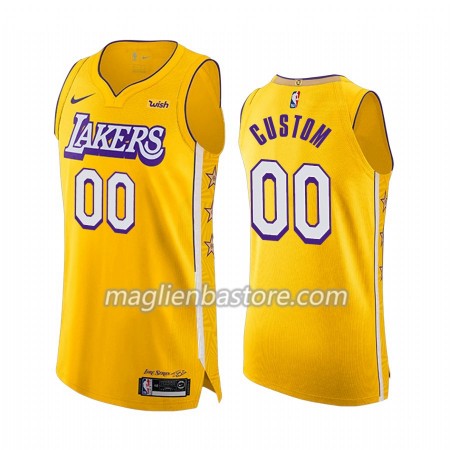 Maglia NBA Los Angeles Lakers Personalizzate Nike 2019-20 City Edition Swingman - Uomo
